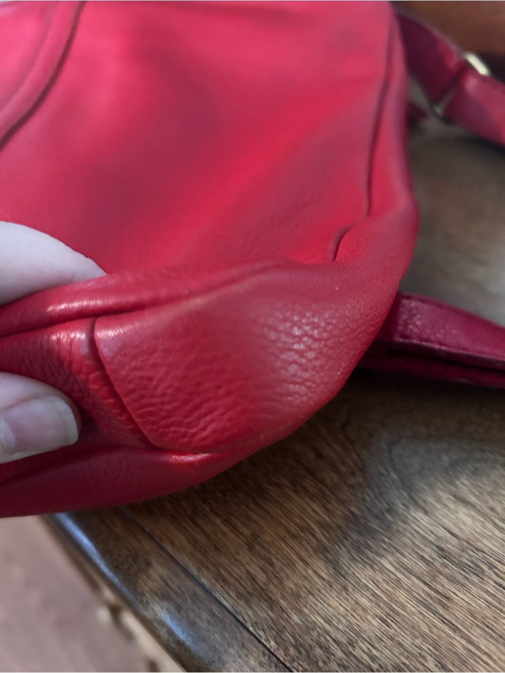 Fossil Erin Crossbody Bag in Genuine Red Leather - Picture 6 of 16